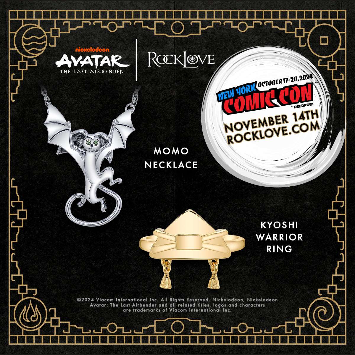 Avatar: The Last Airbender Momo Necklace & Kyoshi Warrior