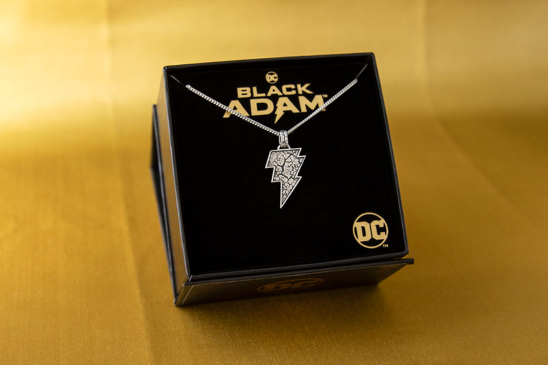 DC X RockLove Black Adam Lightning Bolt Necklace