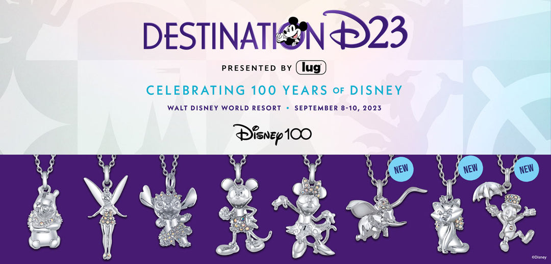 Destination D23 & New Disney100 Crystal Necklaces