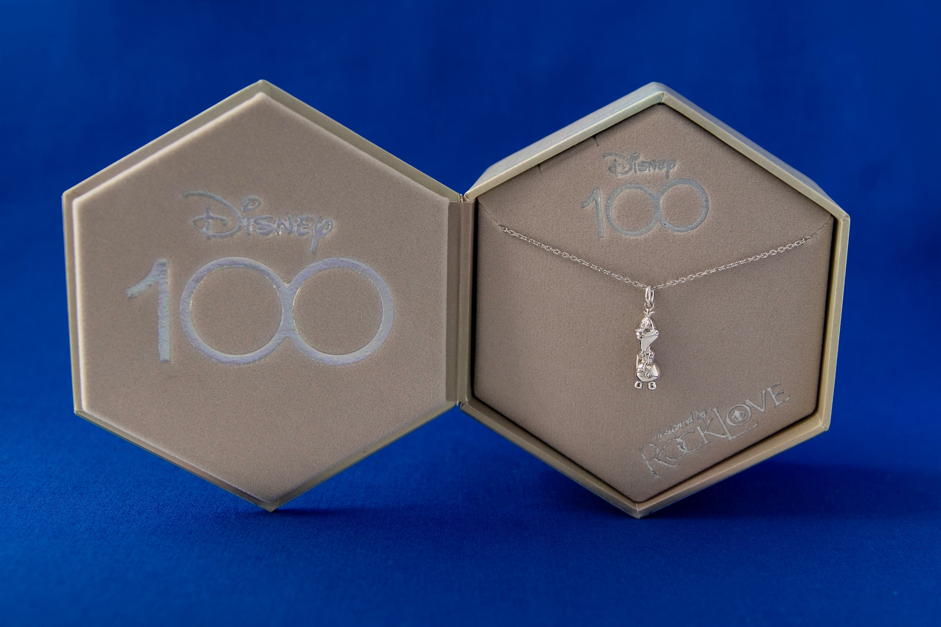 Disney s Olaf joins the Disney100 Crystal Necklace Collection