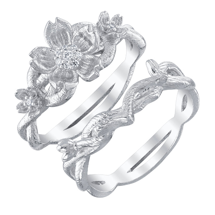 Disney X RockLove DISNEY MULAN Mulan Cherry Blossom Stacker Rings