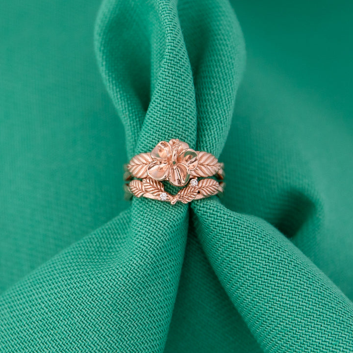 Disney X RockLove DISNEY MOANA Moana Hibiscus Stacker Rings