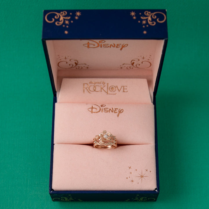 Disney X RockLove DISNEY MULAN Mulan Cherry Blossom Stacker Rings