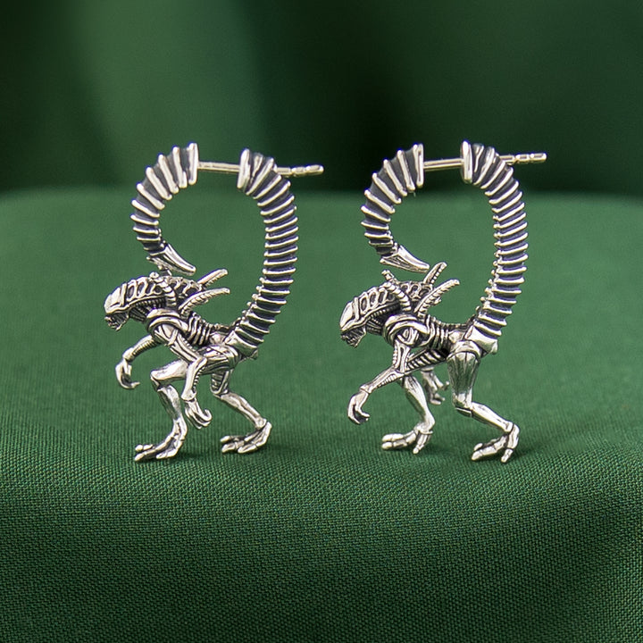 Alien X RockLove ALIEN Xenomorph Hoop Earrings
