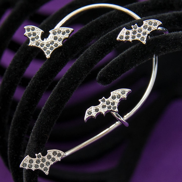 RockLove Boo-Tique Crystal Bat Ear Cuff