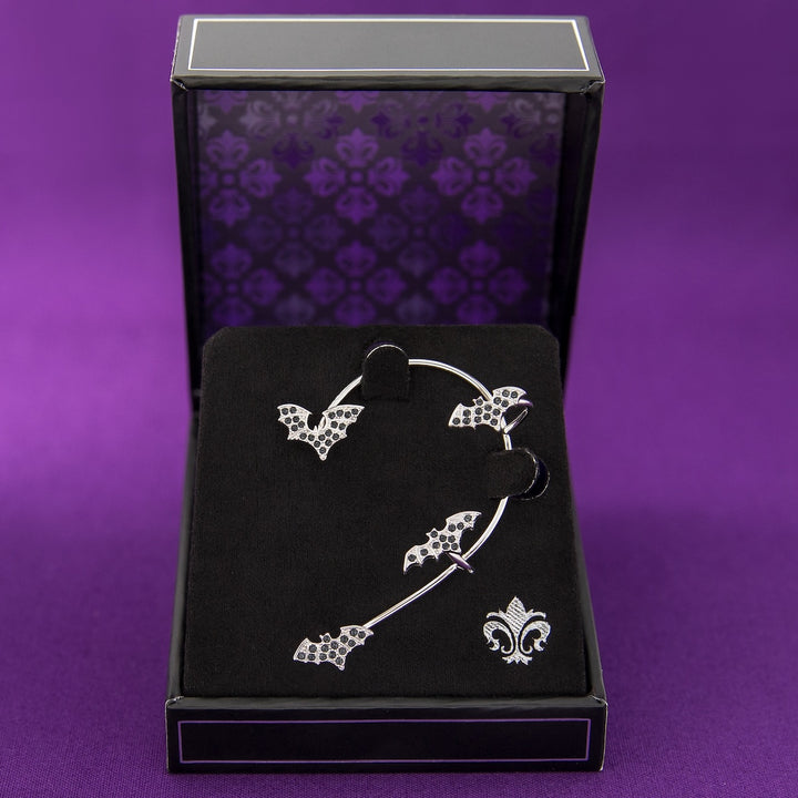 RockLove Boo-Tique Crystal Bat Ear Cuff