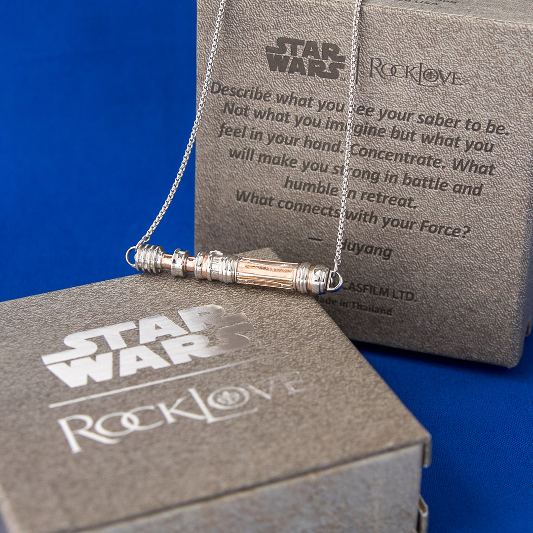 Star Wars X RockLove LIGHTSABER WORKSHOP Leia Organa Lightsaber Necklace
