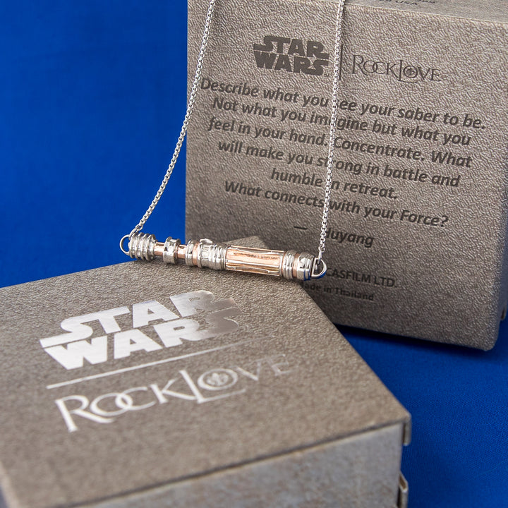 Star Wars X RockLove LIGHTSABER WORKSHOP Leia Organa Lightsaber Necklace