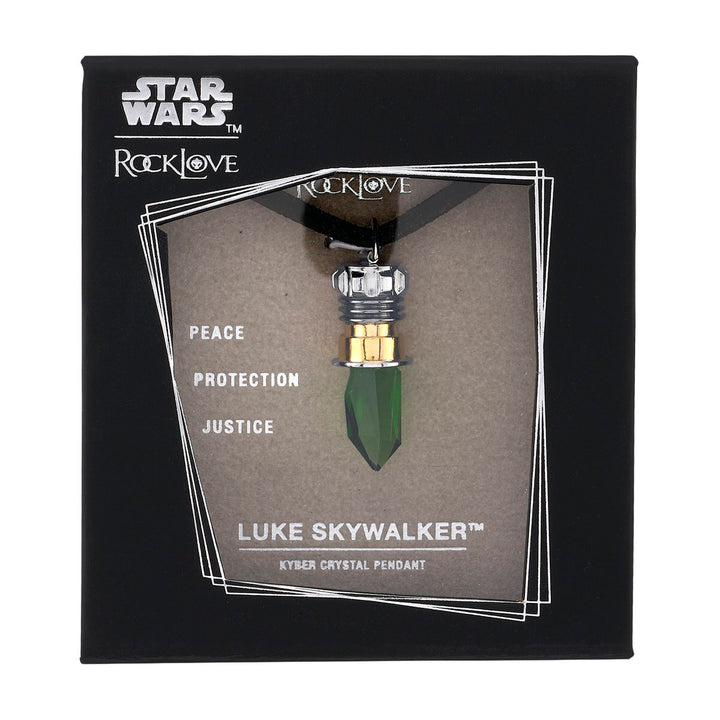 Star Wars X RockLove Luke Skywalker Kyber Crystal Necklace