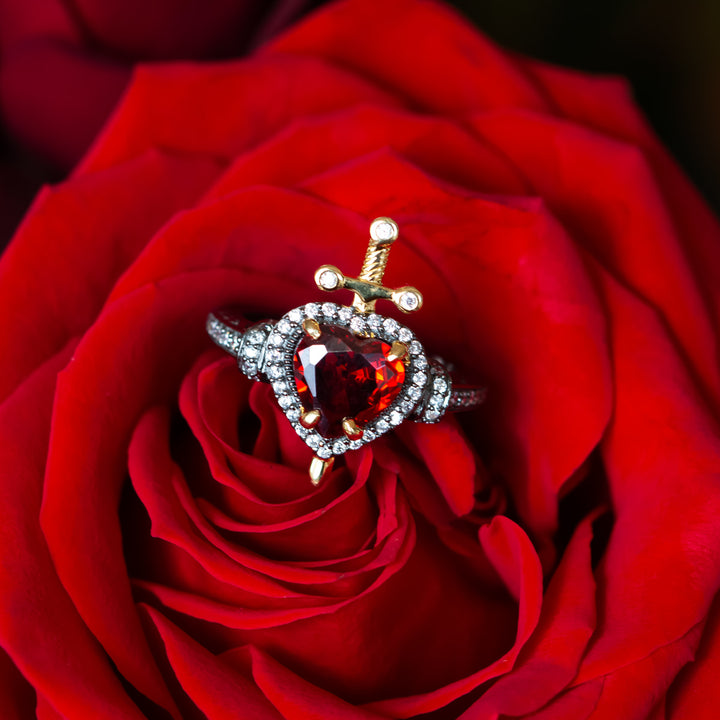 Disney X RockLove SNOW WHITE Dagger Heart Ring