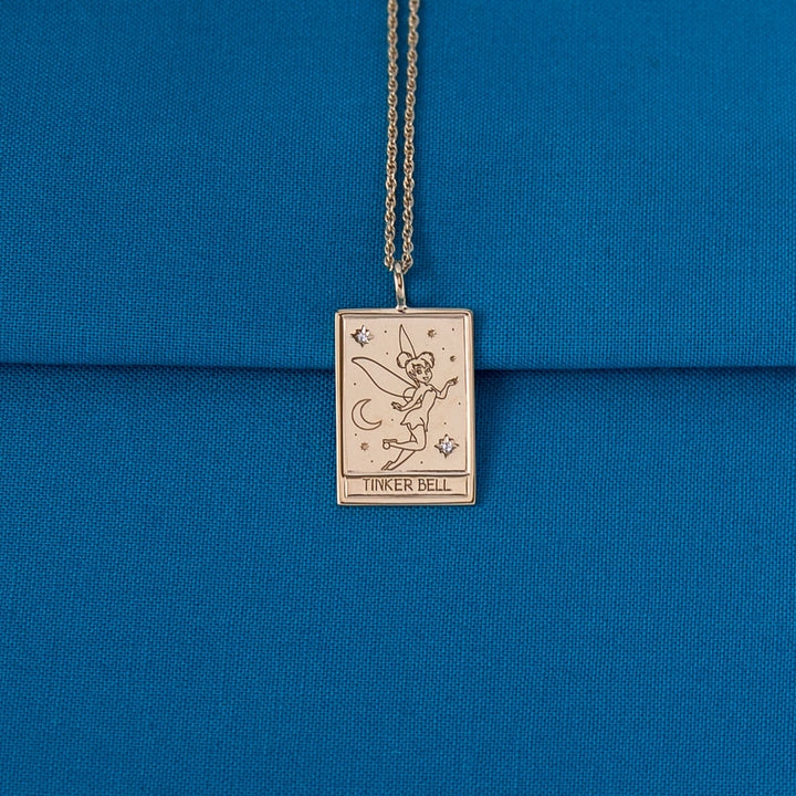 Disney X RockLove PETER PAN Tinker Bell Tablet Necklace