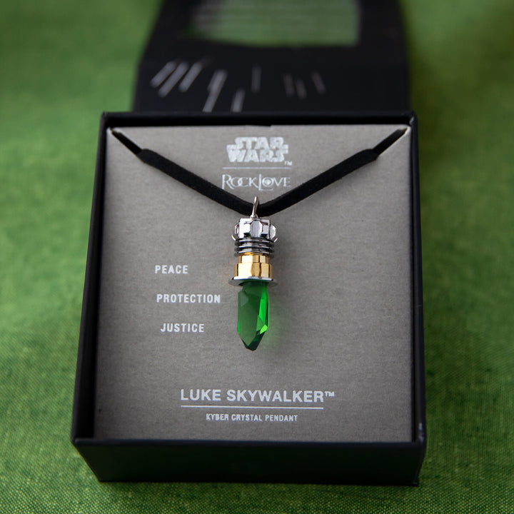 Star Wars X RockLove Luke Skywalker Kyber Crystal Necklace