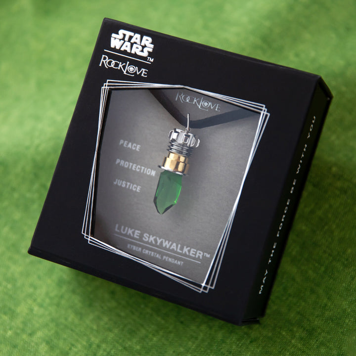 Star Wars X RockLove Luke Skywalker Kyber Crystal Necklace