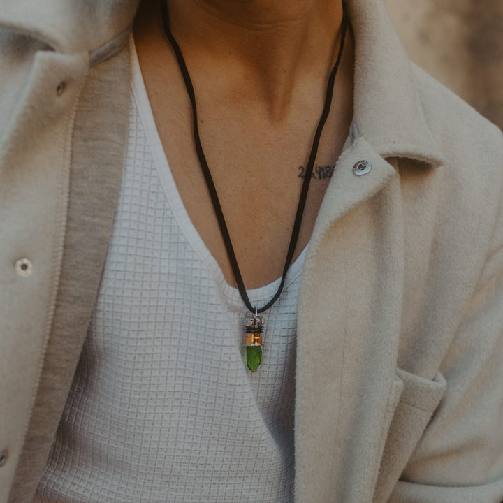 Star Wars X RockLove Luke Skywalker Kyber Crystal Necklace