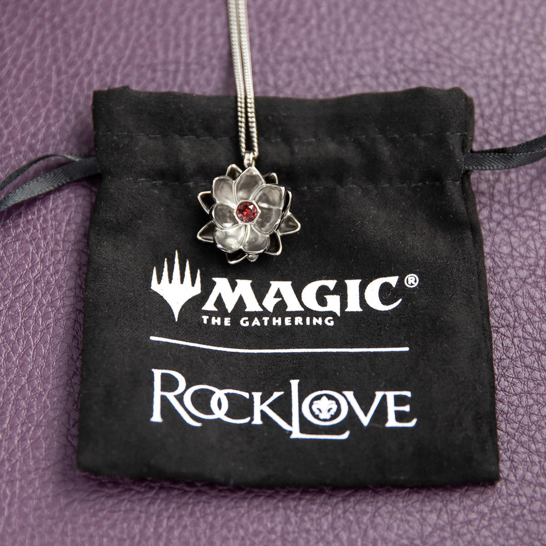 Magic: The Gathering X RockLove Black Lotus Crystal Necklace