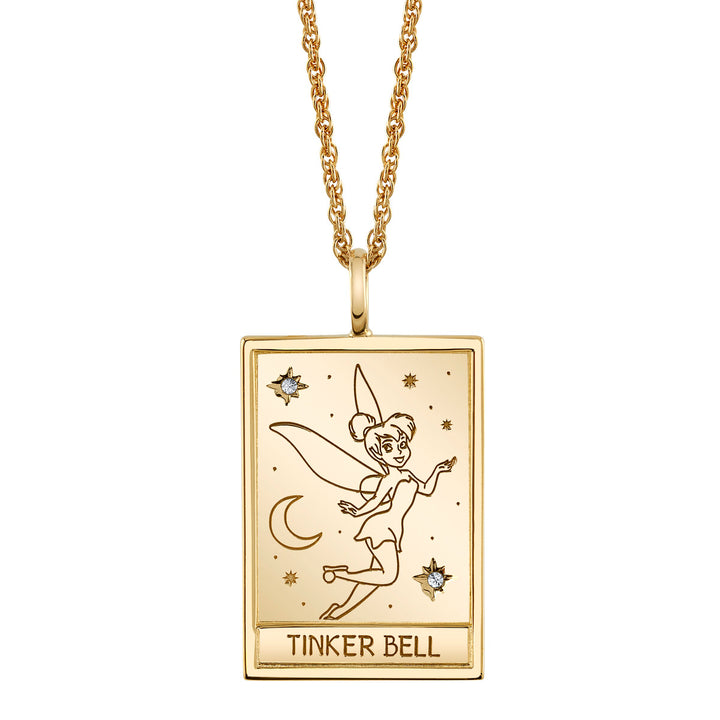 Disney X RockLove PETER PAN Tinker Bell Tablet Necklace