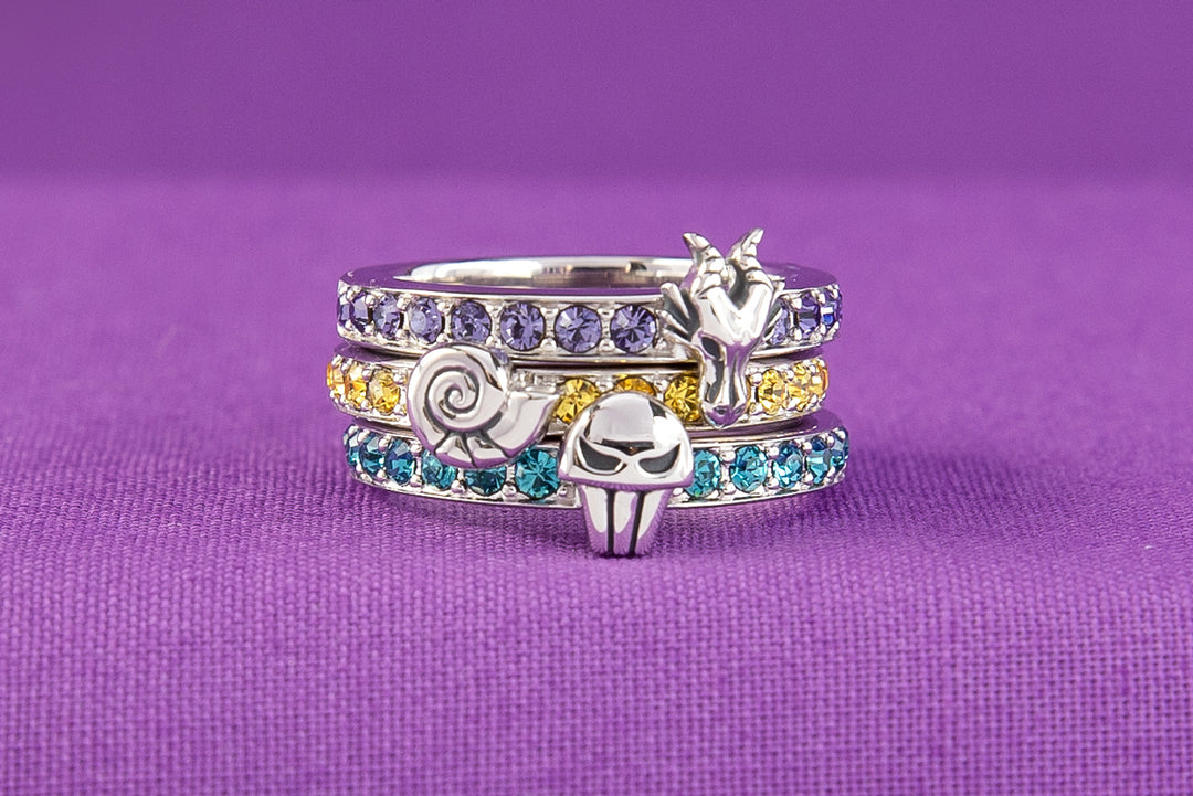 Disney | RockLove Iconic Villains Stacker Rings & Stud Earrings Set