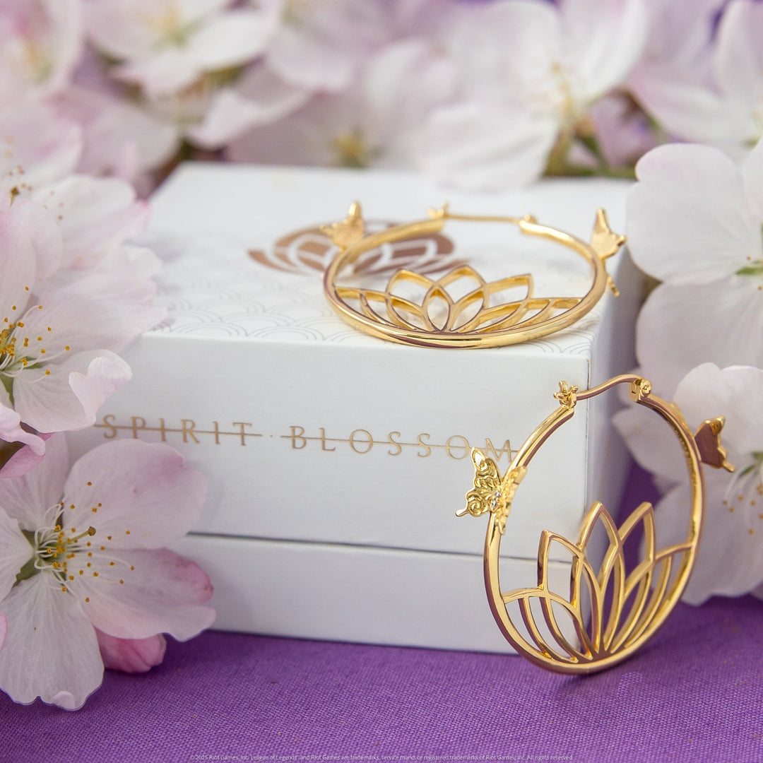 League of Legends | RockLove SPIRIT BLOSSOM Syndra Hoop Earrings