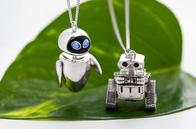 RockLove's WALL-E & EVE Necklace Love is Limitless Collection