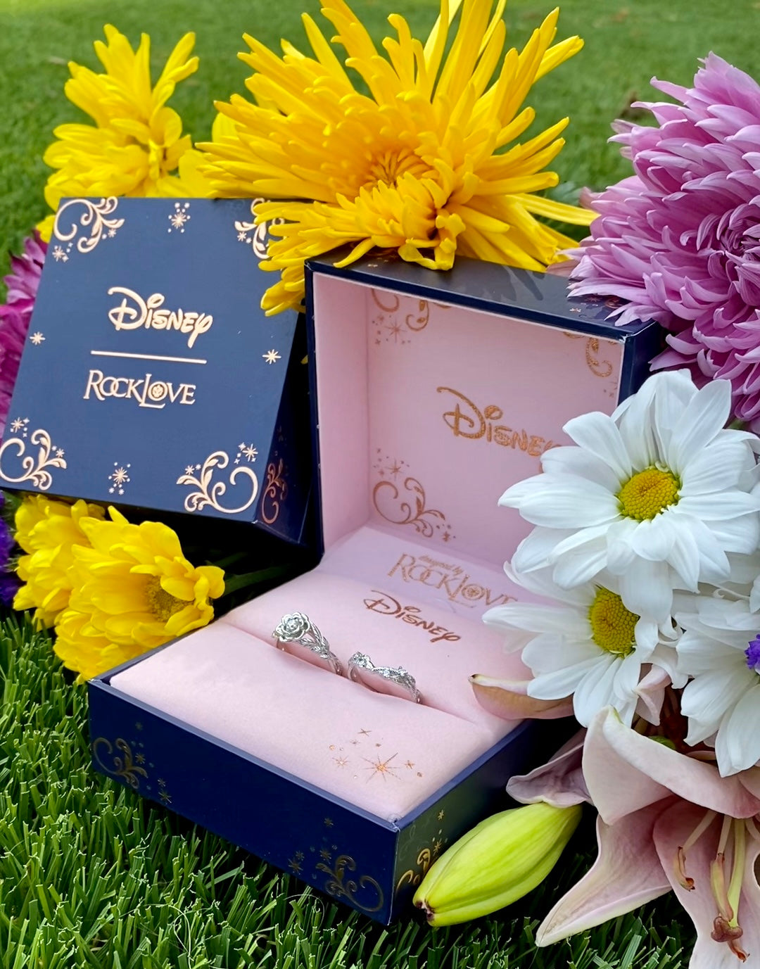 Disney X RockLove Princess Floral Rings Collection - RockLove Jewelry