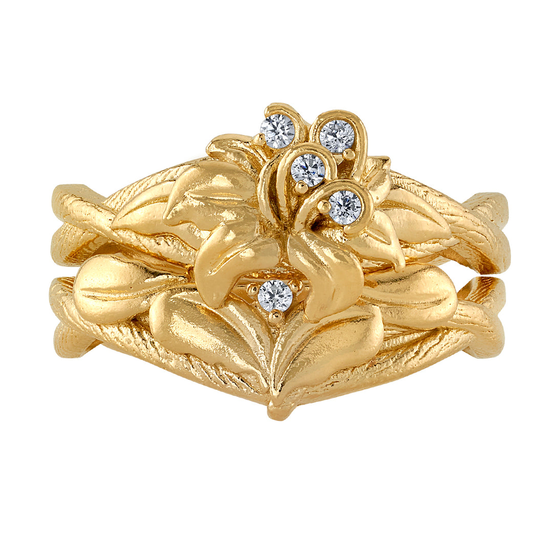 Disney X RockLove DISNEY TANGLED Rapunzel Sundrop Flower Stacker Rings ...