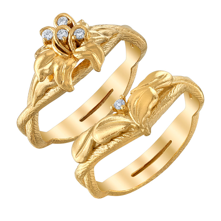 Disney X RockLove DISNEY TANGLED Rapunzel Sundrop Flower Stacker Rings