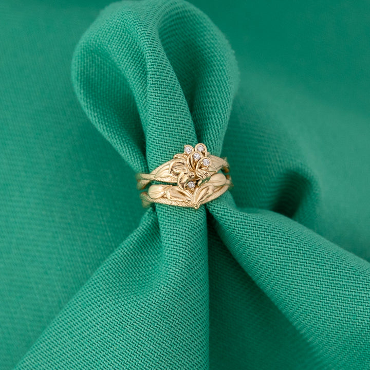 Disney X RockLove DISNEY TANGLED Rapunzel Sundrop Flower Stacker Rings