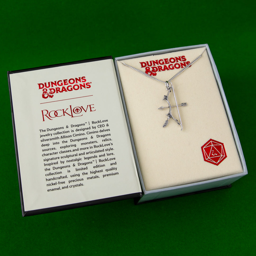 Dungeons and Dragons X RockLove Ranger Bow and Arrow Necklace