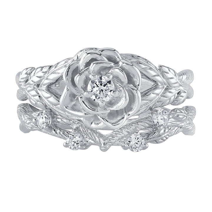 Disney X RockLove DISNEY BEAUTY AND THE BEAST Belle Rose Stacker Rings