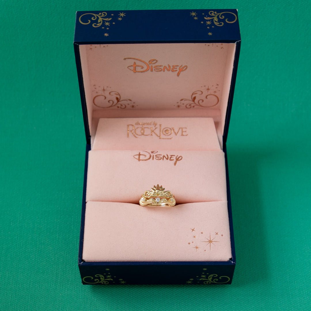 Disney X RockLove DISNEY ALADDIN Jasmine Lotus Stacker Rings