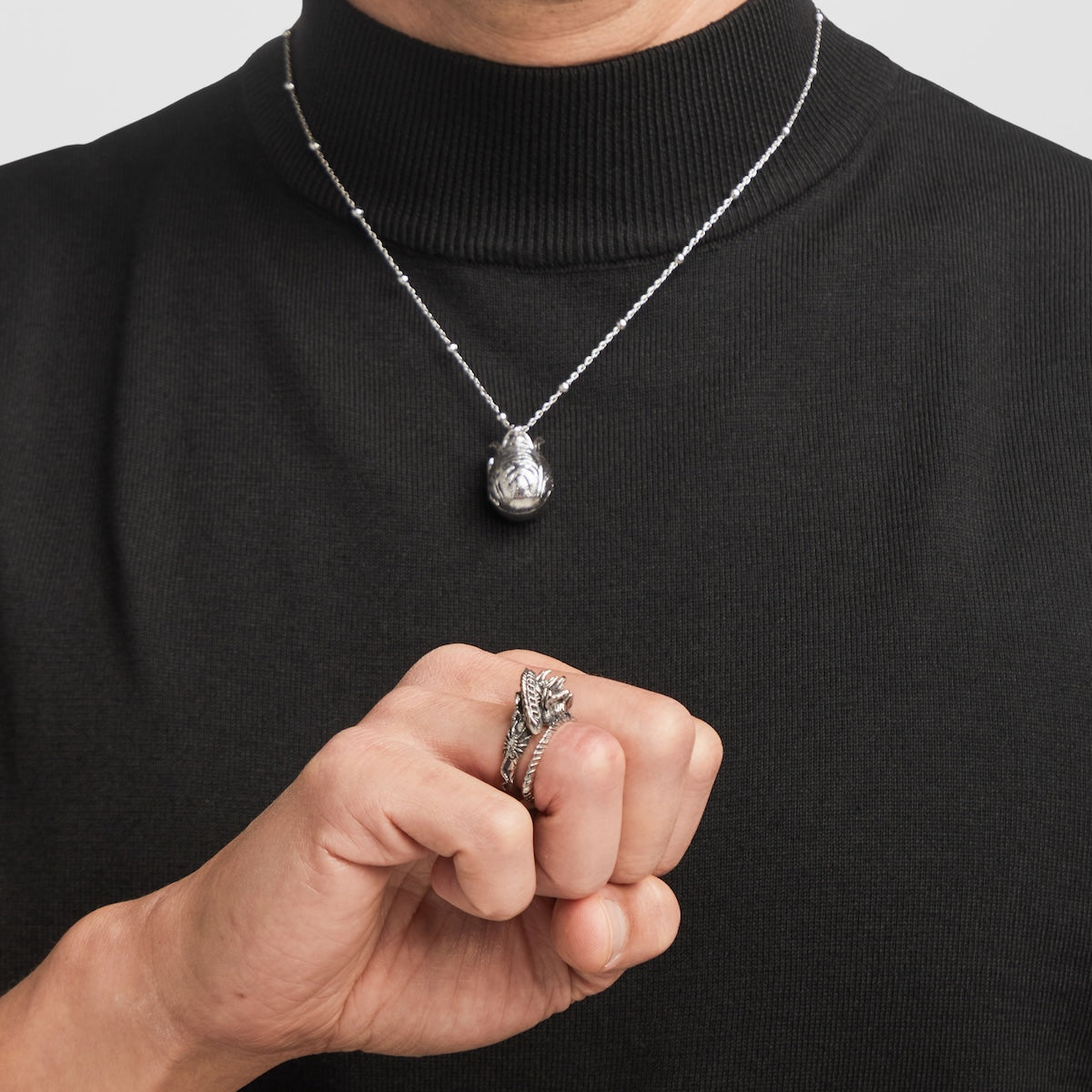 Alien X RockLove ALIEN Xenomorph Queen Ring - RockLove Jewelry