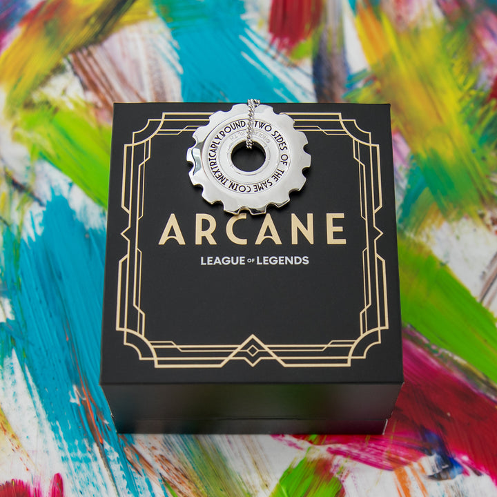 League of Legends X RockLove ARCANE Jayce and Viktor Cog Necklace