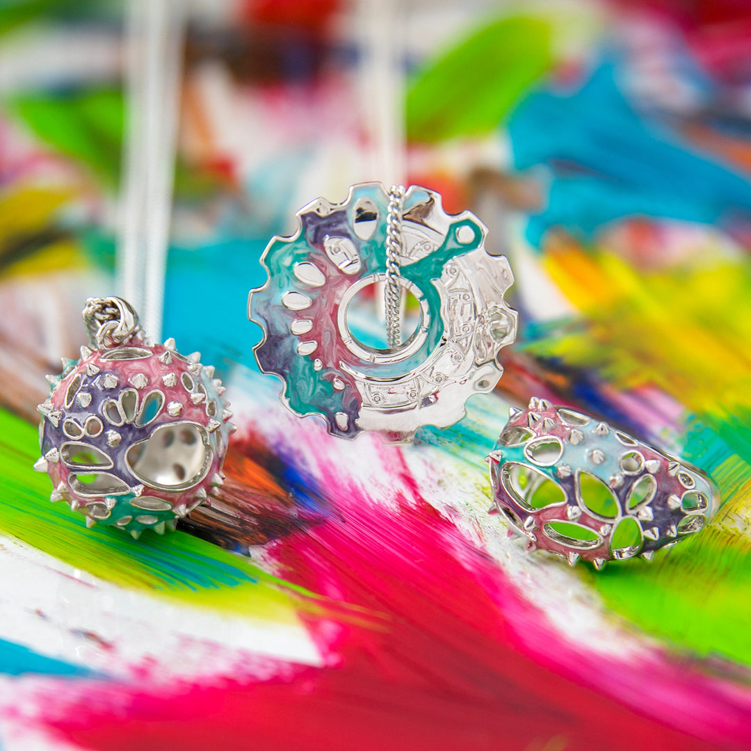 League of Legends X RockLove ARCANE Jayce and Viktor Cog Necklace