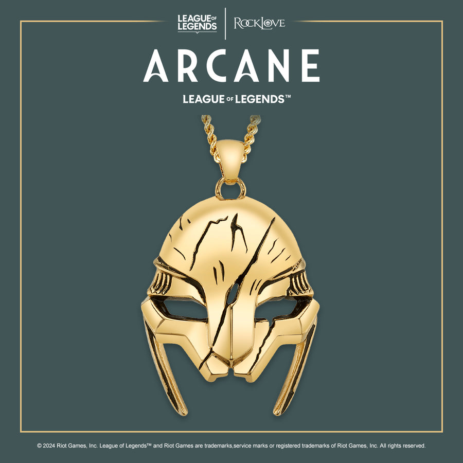 League of Legends X RockLove ARCANE Ambessa Mask Necklace - RockLove ...