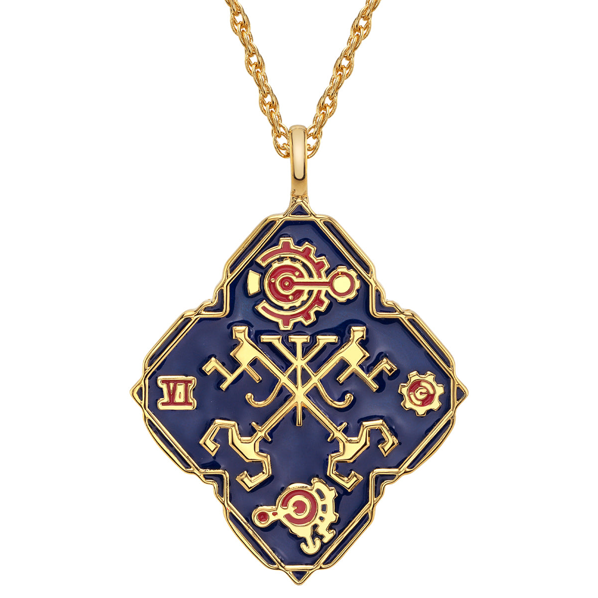 Arcane Caitlyn Vi Necklace Cosplay Pendant For Men Women Game Disguise Magnet Lovers Chain Fantasy Halloween Custome Accessories