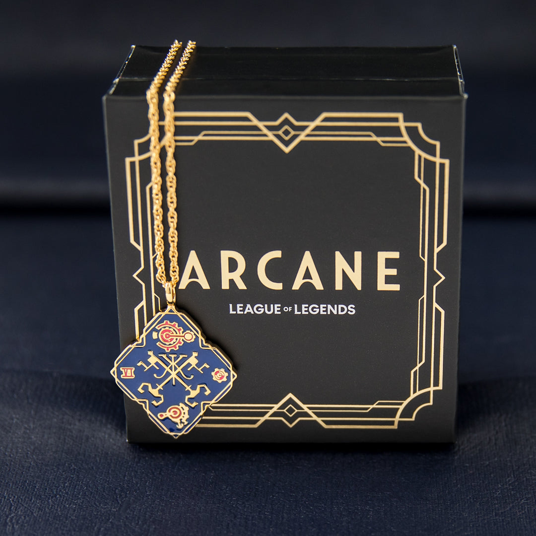 League of Legends X RockLove ARCANE Caitlyn and Vi Mad World Necklace