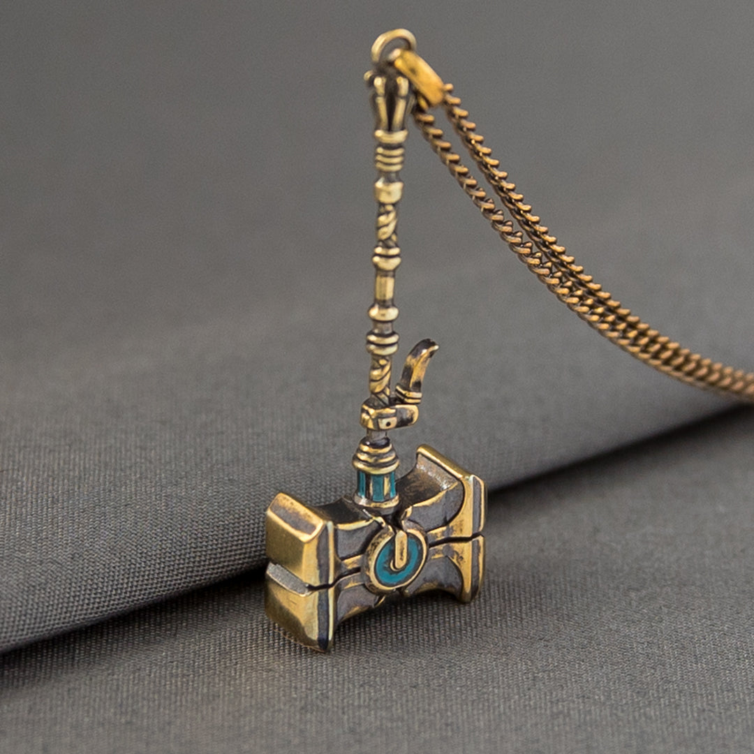 League of Legends X RockLove ARCANE Jayce Mercury Hammer Necklace