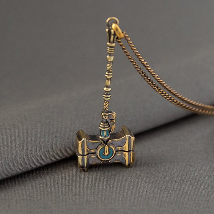 League of Legends X RockLove ARCANE Jayce Mercury Hammer Necklace