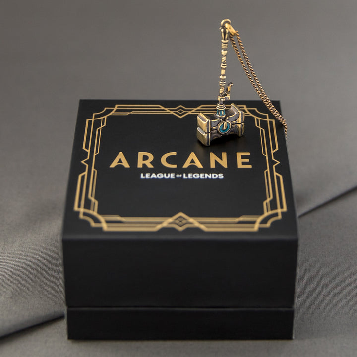 League of Legends X RockLove ARCANE Jayce Mercury Hammer Necklace