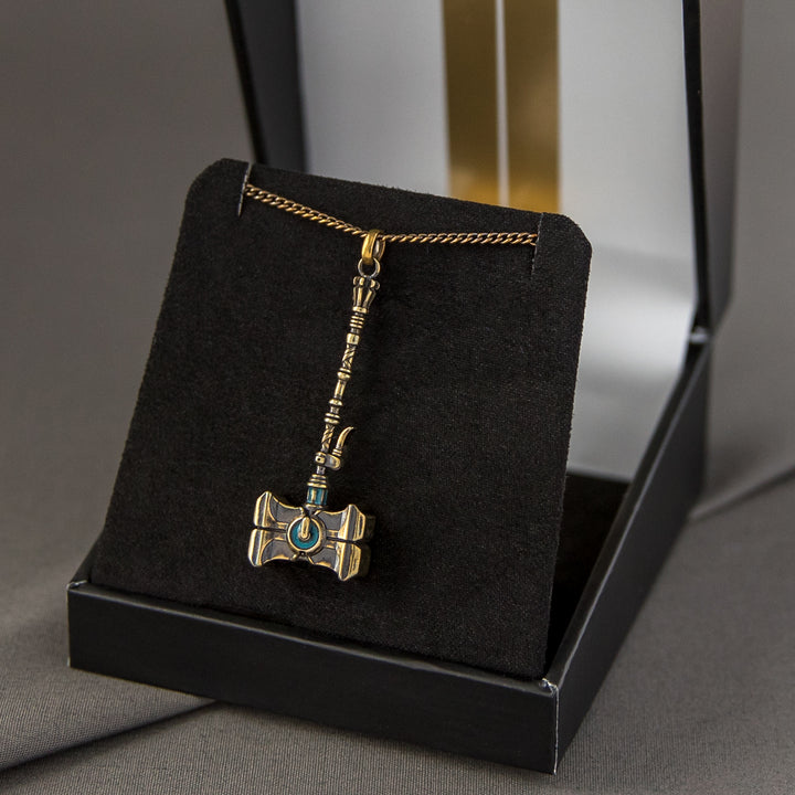 League of Legends X RockLove ARCANE Jayce Mercury Hammer Necklace