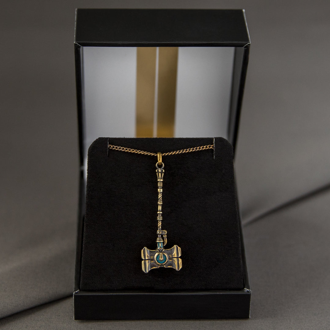 League of Legends X RockLove ARCANE Jayce Mercury Hammer Necklace
