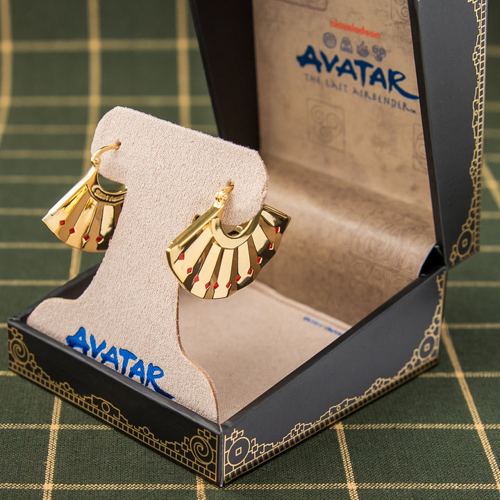Avatar The Last Airbender X RockLove Kyoshi Warrior Fan Earrings