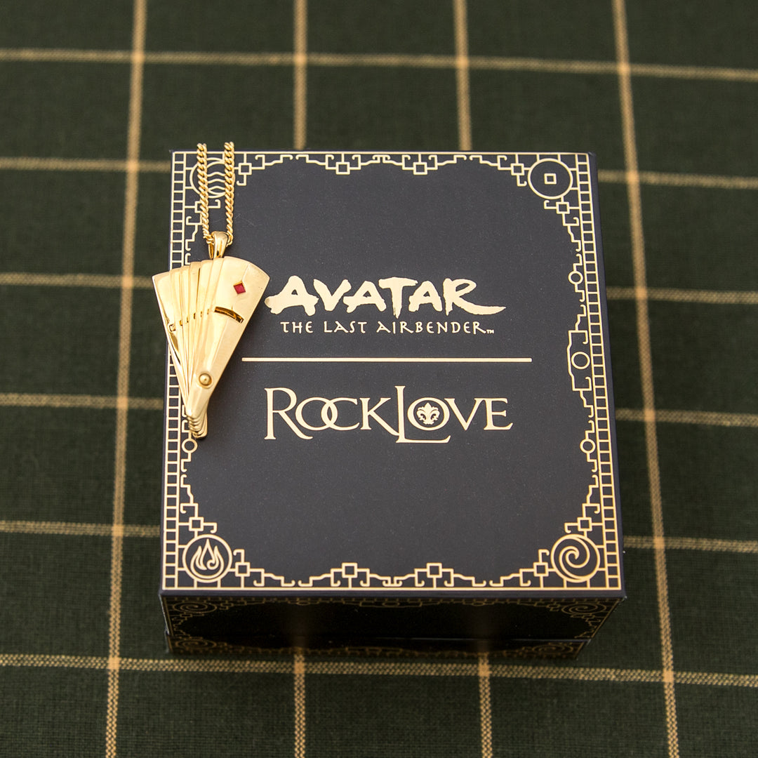 Avatar The Last Airbender X RockLove Kyoshi Warrior Fan Necklace