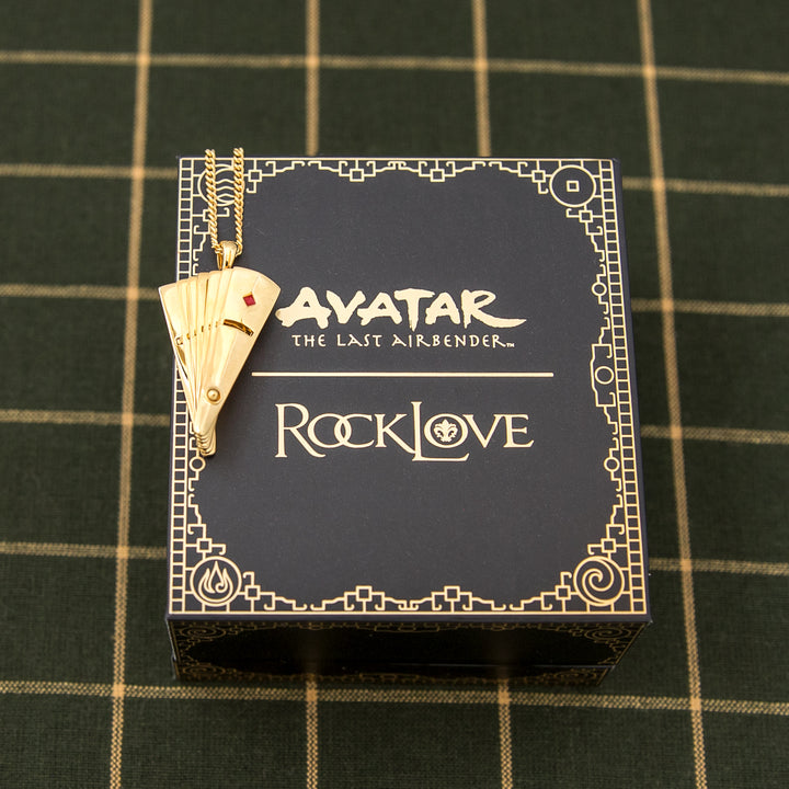 Avatar The Last Airbender X RockLove Kyoshi Warrior Fan Necklace
