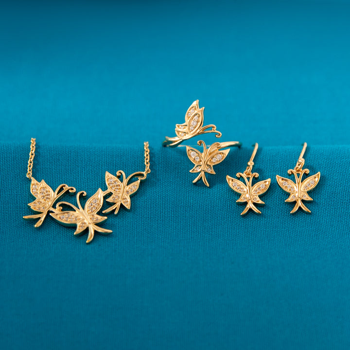 Disney X RockLove ENCANTO Mirabel Golden Butterfly Earrings
