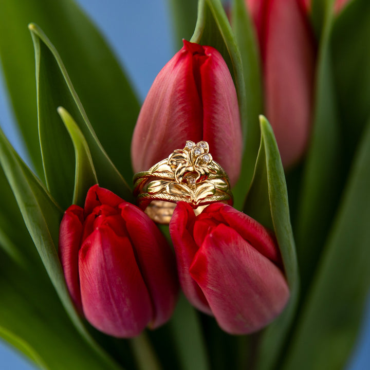 Disney X RockLove DISNEY TANGLED Rapunzel Sundrop Flower Stacker Rings