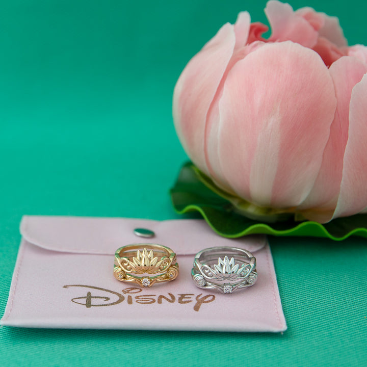 Disney X RockLove DISNEY ALADDIN Jasmine Lotus Stacker Rings