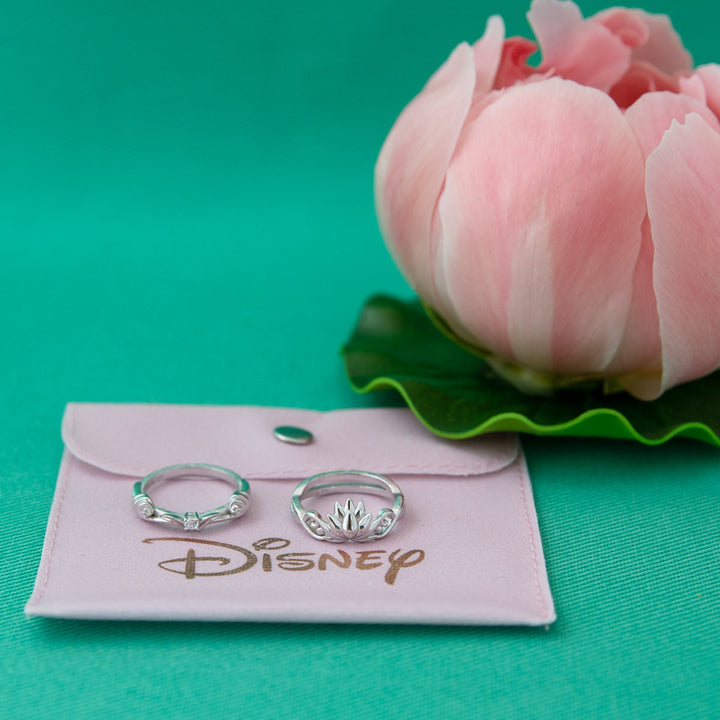 Disney X RockLove DISNEY ALADDIN Jasmine Lotus Stacker Rings