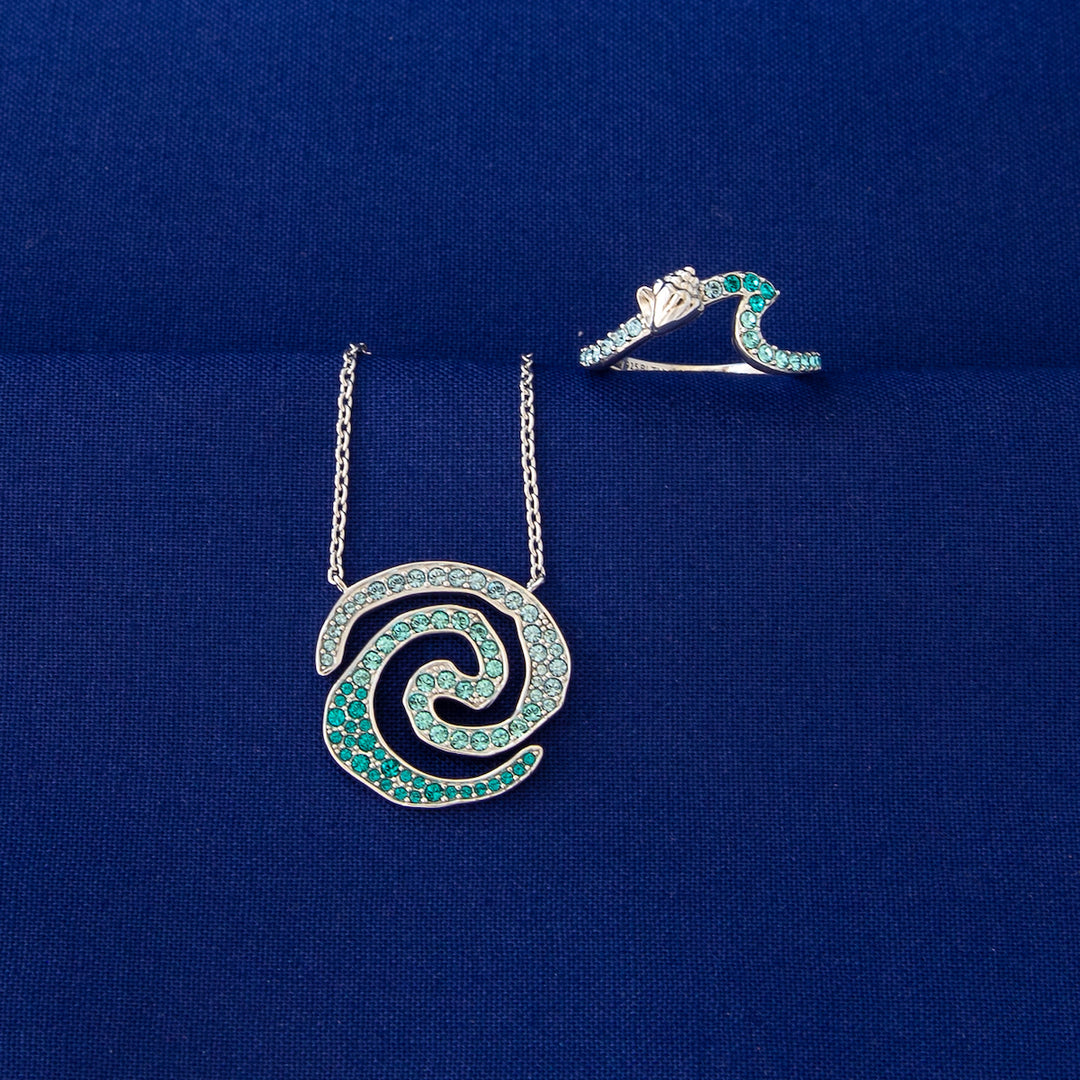 Disney X RockLove MOANA Crystal Wave Necklace – RockLove Jewelry
