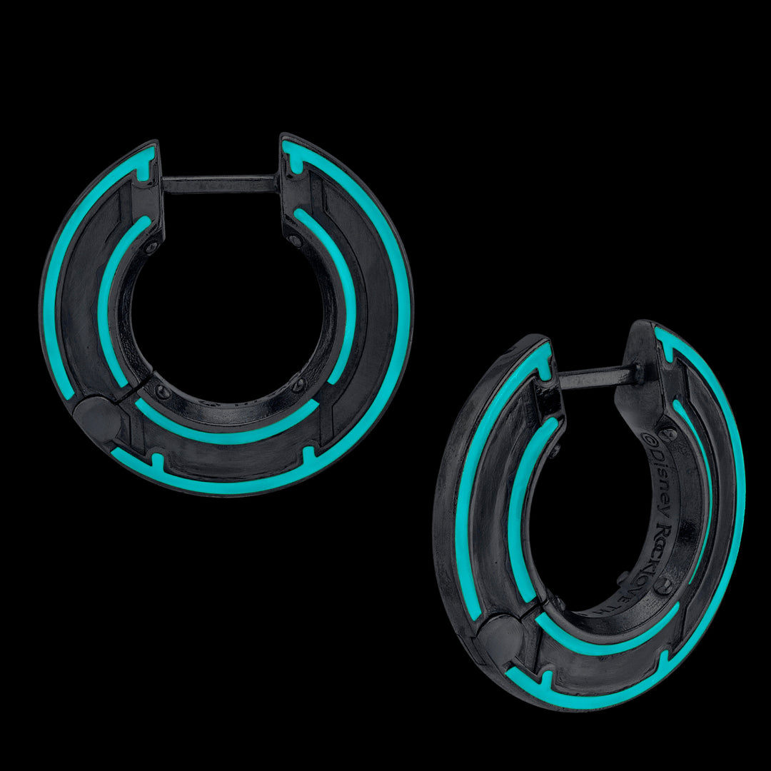 Disney X RockLove TRON LEGACY Flynn Identity Disc Earrings